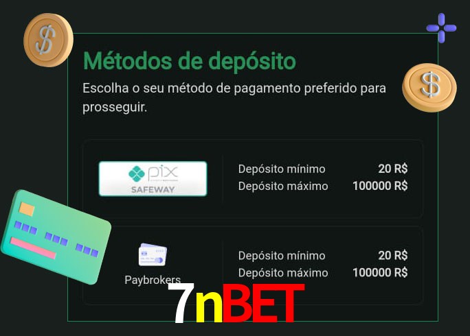 O cassino 7nbet oferece uma grande variedade de métodos de pagamento